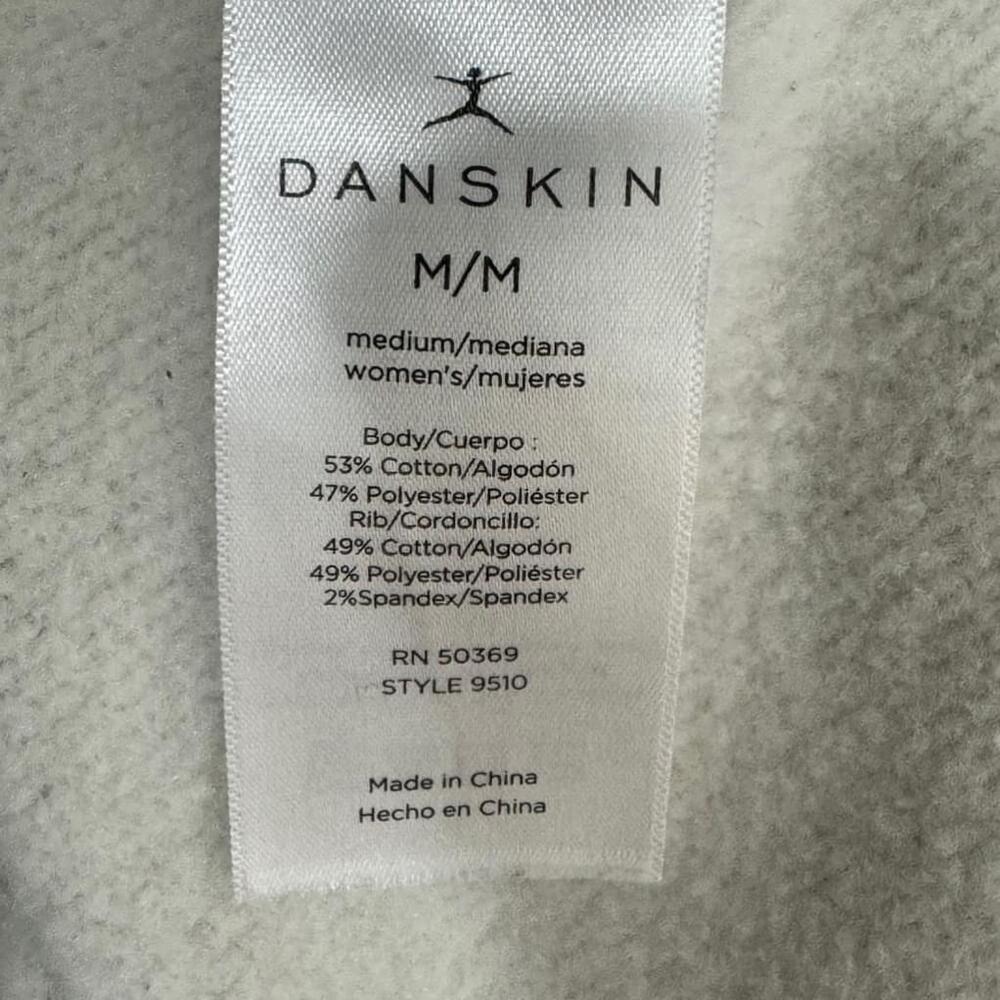 Danskin Ladies Sweatshirt Oversized Crewneck with Pocket Light Heater Grey Sz M - Picture 13 of 14